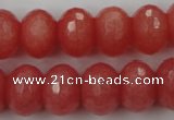 CCN931 15.5 inches 12*16mm faceted rondelle candy jade beads