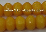 CCN933 15.5 inches 12*16mm faceted rondelle candy jade beads
