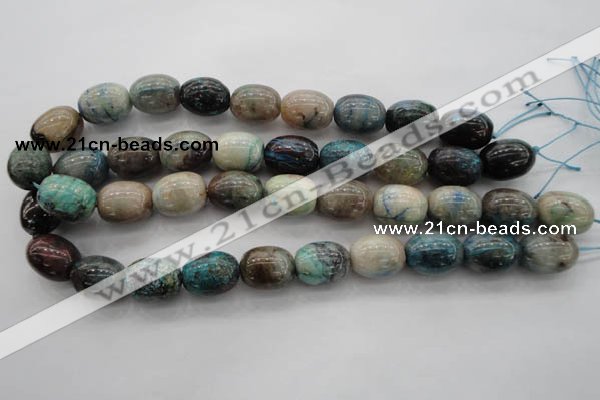 CCS30 15.5 inches 15*20mm drum natural chrysocolla gemstone beads