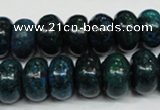 CCS415 15.5 inches 8*14mm rondelle dyed chrysocolla gemstone beads