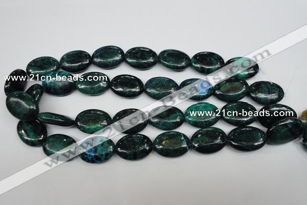 CCS446 15.5 inches 18*25mm oval dyed chrysocolla gemstone beads