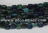 CCS83 15.5 inches 6*6mm square dyed chrysocolla gemstone beads