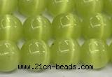 CCT1439 15 inches 8mm, 10mm, 12mm round cats eye beads