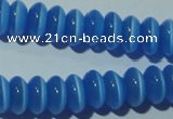 CCT240 15 inches 3*6mm rondelle cats eye beads wholesale
