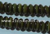 CCT249 15 inches 3*6mm rondelle cats eye beads wholesale