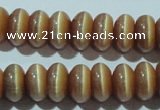 CCT280 15 inches 5*8mm rondelle cats eye beads wholesale