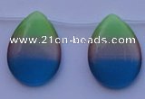 CCT44 14.5 inches 22*30mm flat teardrop mix color cats eye beads