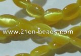 CCT606 15 inches 4*6mm oval cats eye beads wholesale