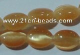 CCT636 15 inches 6*8mm oval cats eye beads wholesale