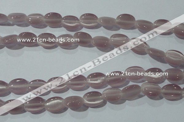 CCT692 15 inches 10*12mm oval cats eye beads wholesale