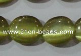 CCT699 15 inches 10*12mm oval cats eye beads wholesale