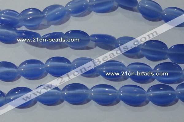 CCT730 15 inches 10*14mm oval cats eye beads wholesale