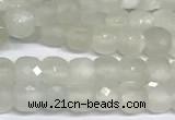 CCU1001 15 inches 4mm faceted cube moonstone beads