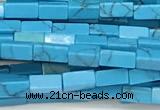 CCU1116 15 inches 2*4mm cuboid imitation turquoise beads