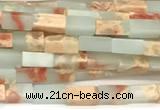 CCU1117 15 inches 2*4mm cuboid imitation sea sediment jasper beads