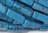 CCU1170 15 inches 4*13mm cuboid imitation turquoise beads