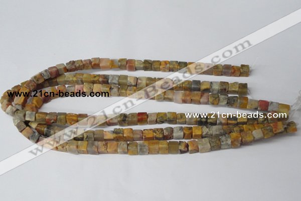 CCU42 15.5 inches 6*6mm cube agate gemstone beads wholesale