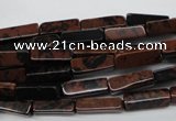 CCU523 15.5 inches 4*13mm cuboid mahogany obsidian beads wholesale