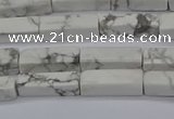 CCU724 15.5 inches 4*13mm cuboid white howlite beads wholesale