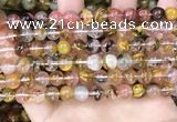 CCY641 15.5 inches 6mm round volcano cherry quartz beads