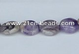 CDA66 15.5 inches 14mm flat round dogtooth amethyst beads wholesale