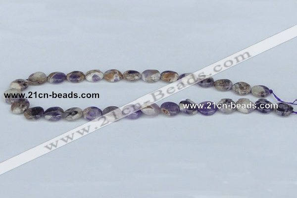 CDA66 15.5 inches 14mm flat round dogtooth amethyst beads wholesale