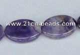 CDA72 15.5 inches 18*25mm oval dogtooth amethyst beads wholesale