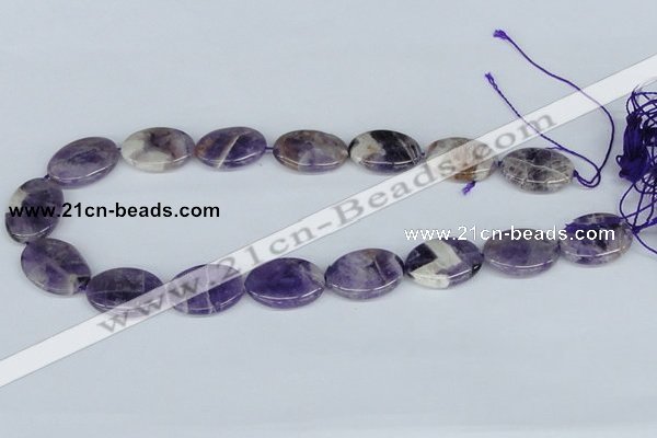 CDA72 15.5 inches 18*25mm oval dogtooth amethyst beads wholesale
