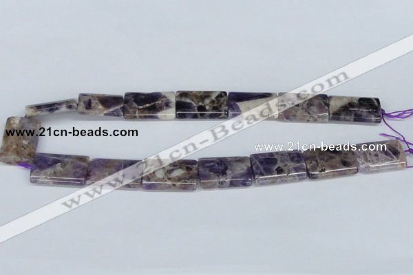 CDA87 15.5 inches 18*25mm flat column dogtooth amethyst beads