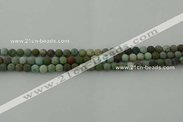 CDB101 15.5 inches 6mm round matte New dragon blood jasper beads
