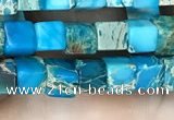 CDE1203 15.5 inches 4.5mm - 5mm cube sea sediment jasper beads