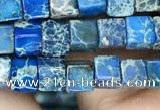 CDE1204 15.5 inches 4.5mm - 5mm cube sea sediment jasper beads