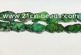 CDE1436 25*35mm - 35*45mm freefrom sea sediment jasper slab beads