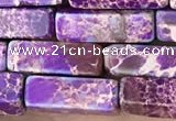 CDE1480 15.5 inches 4*13mm cuboid sea sediment jasper beads