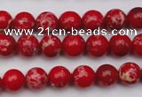 CDE2022 15.5 inches 4mm round dyed sea sediment jasper beads