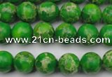 CDE2221 15.5 inches 6mm round dyed sea sediment jasper beads