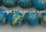 CDE2238 15.5 inches 18mm round dyed sea sediment jasper beads