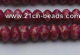 CDE2626 15.5 inches 8*12mm rondelle dyed sea sediment jasper beads