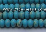 CDE2641 15.5 inches 7*10mm rondelle dyed sea sediment jasper beads