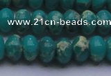 CDE2670 15.5 inches 15*20mm rondelle dyed sea sediment jasper beads