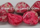 CDE27 15.5 inches 20*25mm nuggets dyed sea sediment jasper beads