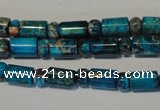 CDE288 3*6mm rondelle & 6*9mm tube dyed sea sediment jasper beads