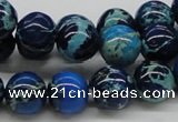 CDE45 15.5 inches 12mm round dyed sea sediment jasper beads wholesale