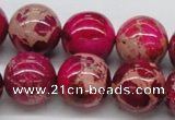 CDI05 16 inches 18mm round dyed imperial jasper beads wholesale