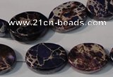 CDI710 15.5 inches 13*18mm oval dyed imperial jasper beads