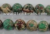 CDI854 15.5 inches 12mm round dyed imperial jasper beads wholesale