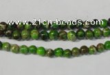 CDI920 15.5 inches 4mm round dyed imperial jasper beads