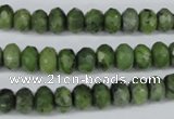 CDJ105 15.5 inches 5*8mm faceted rondelle Canadian jade beads wholesale