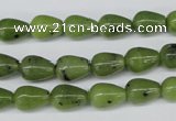 CDJ107 15.5 inches 7*10mm teardrop Canadian jade beads wholesale