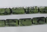 CDJ113 15.5 inches 8*16mm faceted column Canadian jade beads wholesale